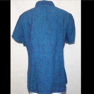 Chico's Tops - Chicos Design Tunic Blue Linen Chico's Tops - Chicos Design Tunic Blue Linen